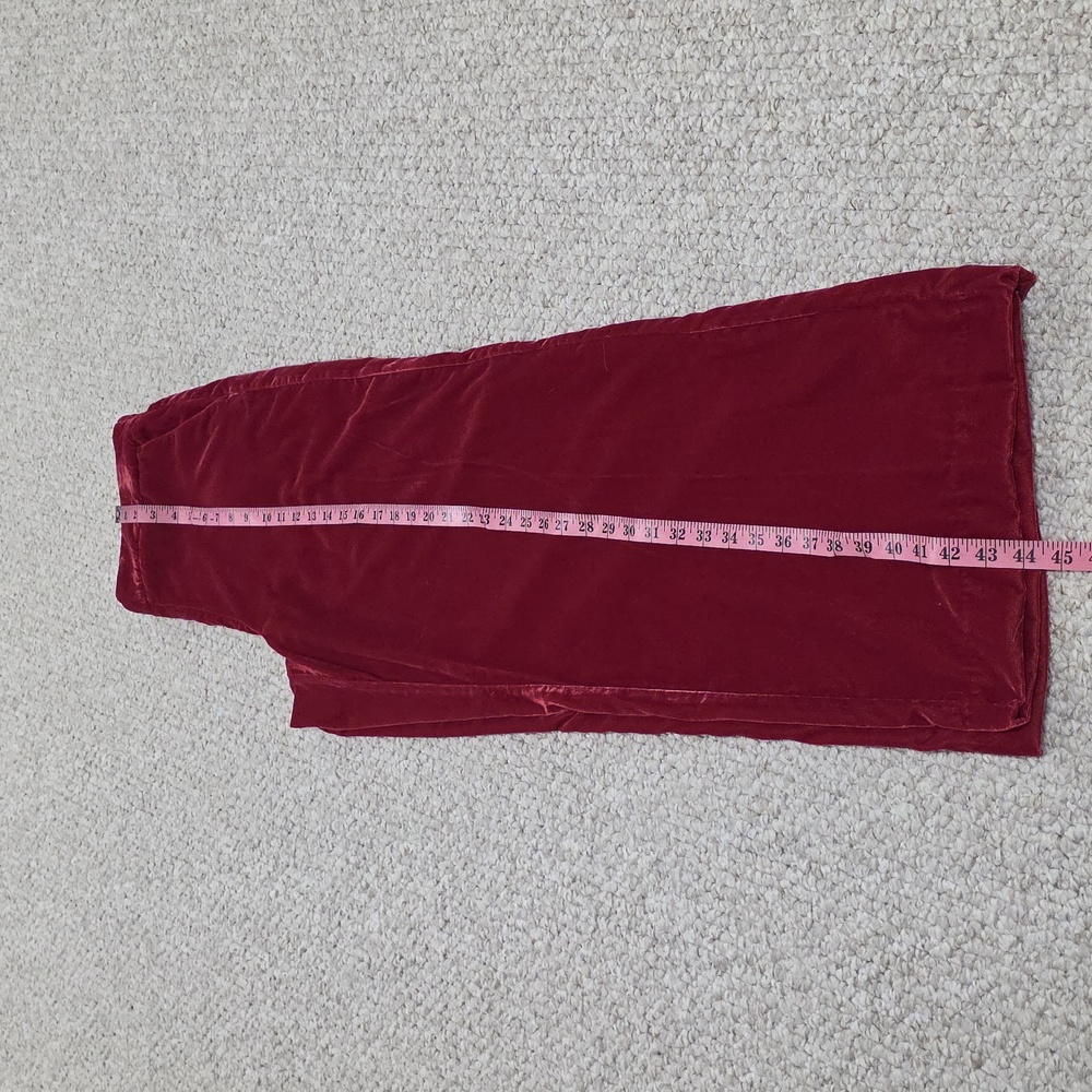 Wide Leg Mid Rise Velvet Pants - Picture 13 of 16